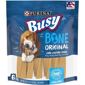 Purina Busy Bone  Dog Treats (Option: Real Meat, size: Original)