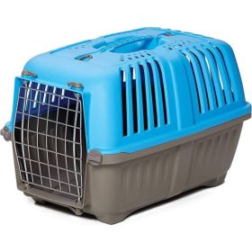 MidWest Spree Pet Carrier Plastic Dog Carrier (Color: Blue)