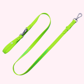 Silicone Dog Leash (Option: "Not Chunky Just Fluffy" Lime Green Leash)