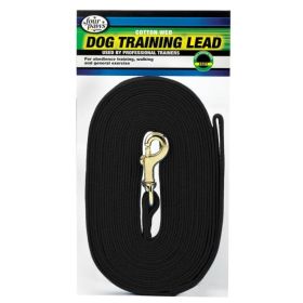 Four Paws Cotton Web Dog Training Lead (Color: Black, size: 10')