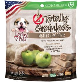 Loving Pets Totally Grainless Meaty Chew Bones (Option: Chicken & Apple, size: Large Dogs)