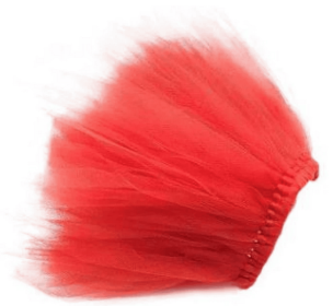Red Christmas Dog Tutu Skirt (size: large)