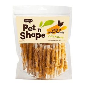 Pet 'n Shape 100% Natural Hide Twists (Option: Chicken)