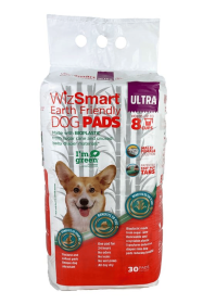 WizSmart Earth Friendly Dog Pads - Ultra (Option: Single, size: 30 Count)