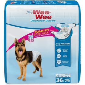Four Paws Wee Wee Disposable Diapers (size: large)