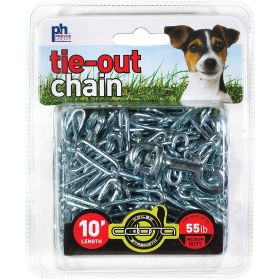 Prevue Pet Products Tie-out Chain (Option: Medium Duty, size: 10 Foot)