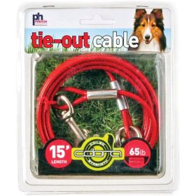 Prevue Pet Products  Tie Out Cable (Option: Medium Duty, size: 15 Foot)